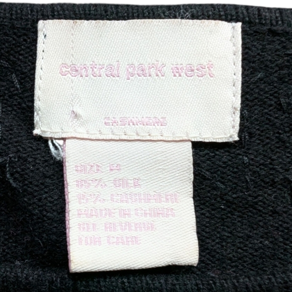 Central Park West Sweater NYE Glam Sequins Y2K Womens M Cashmere Silk Vintage - Picture 9 of 12